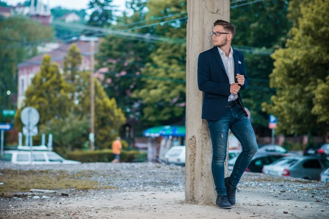 Pairing a blazer with jeans for a stylish yet casual look