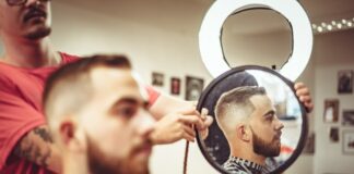 A crew cut is a low maintenance men’s hairstyle