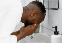 Washing your face is an important part of a skincare for routine for men.