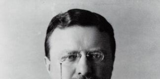 Teddy Roosevelt sporting a Walrus-style mustache